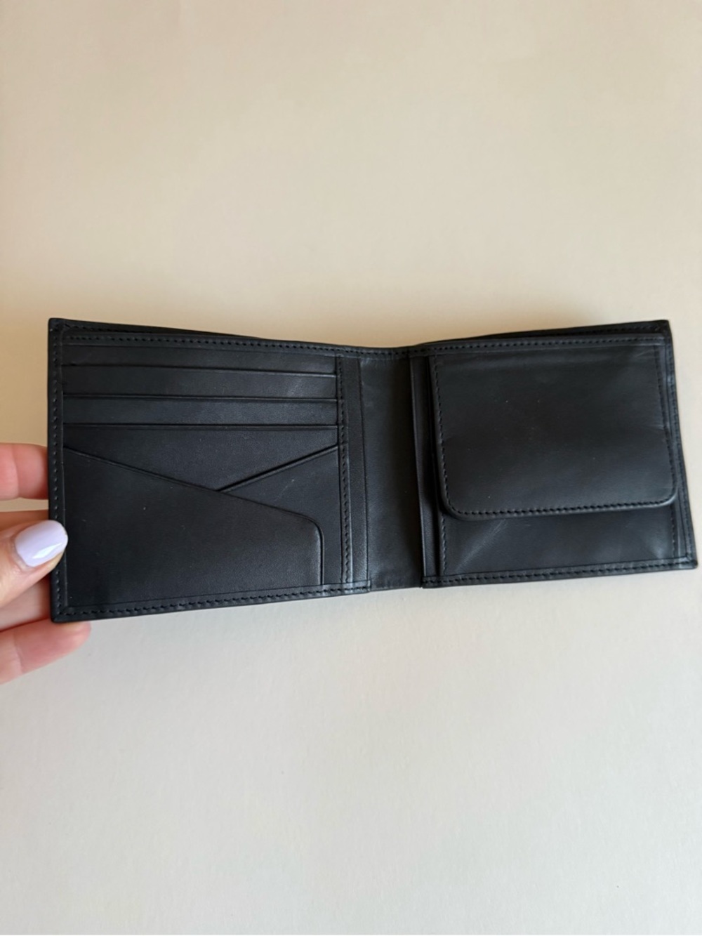 Authentic Cerruti 1881 Black Leather Wallet + box